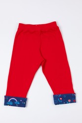 Bright Red Straight Fit Jersey Leggings